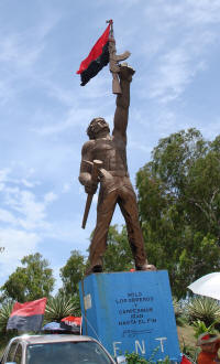 Rambo statue, Managua, July 2010